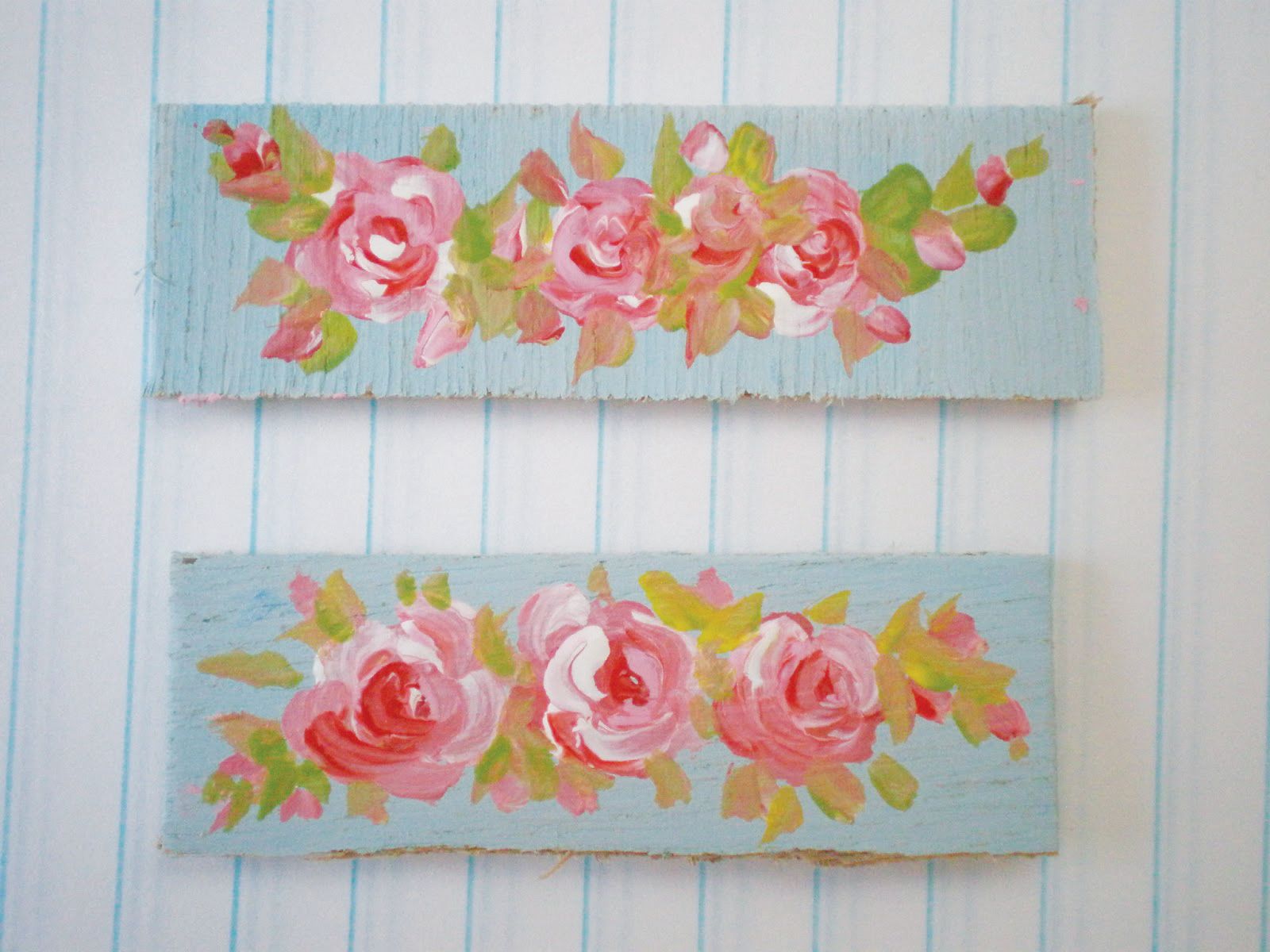 How to paint shabby chic roses