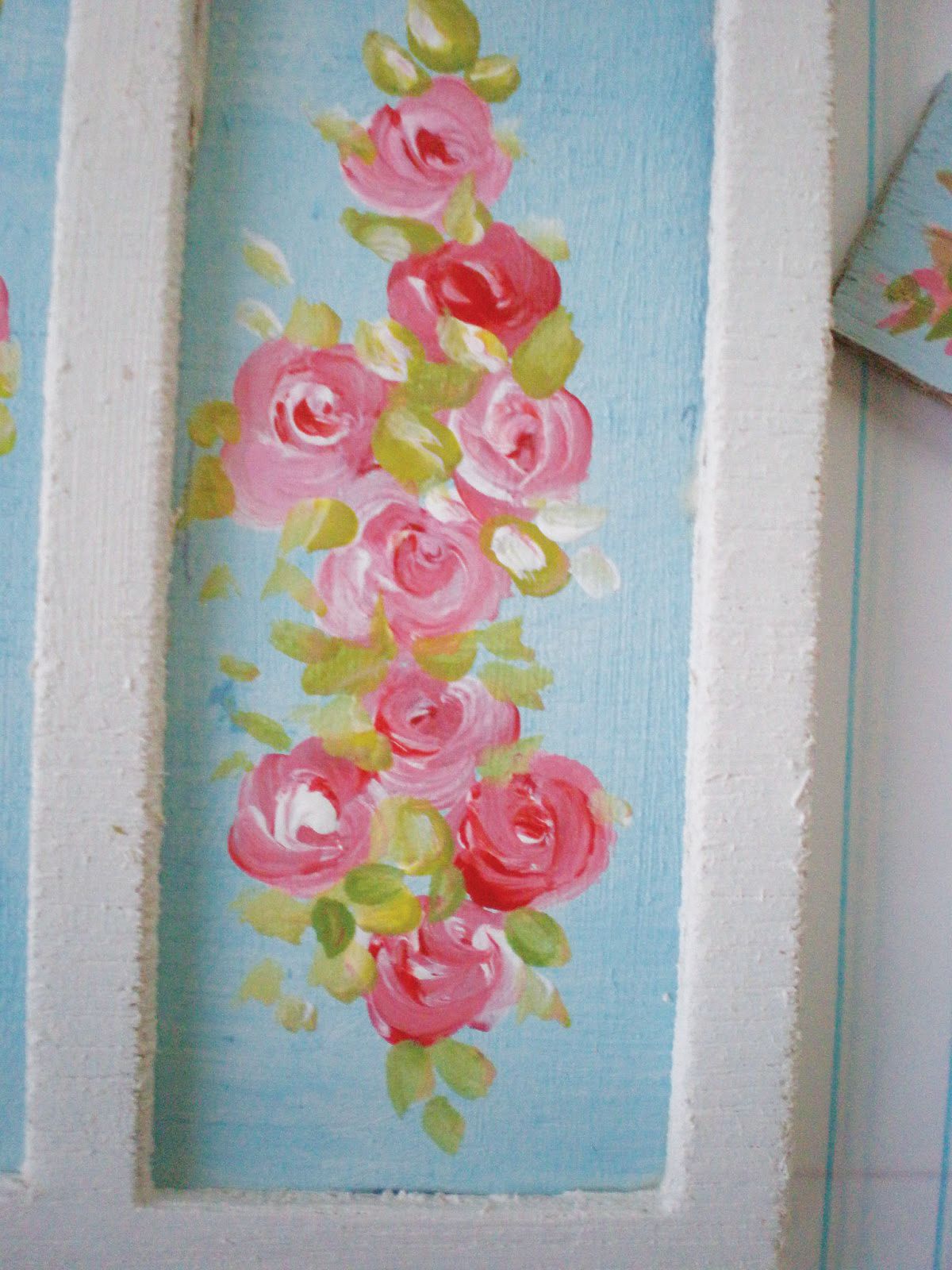 How to paint shabby chic roses