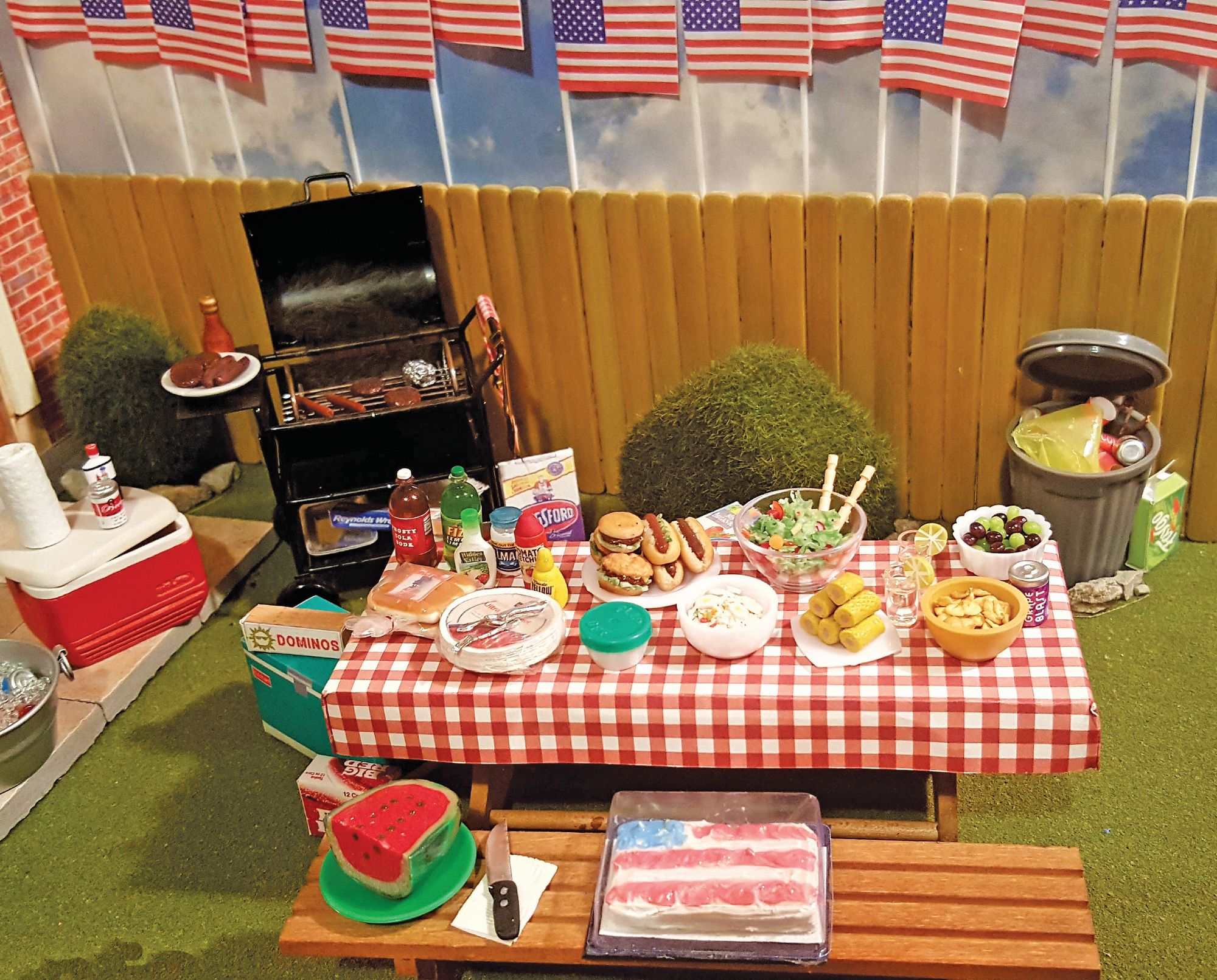 Linda's backyard barbecue