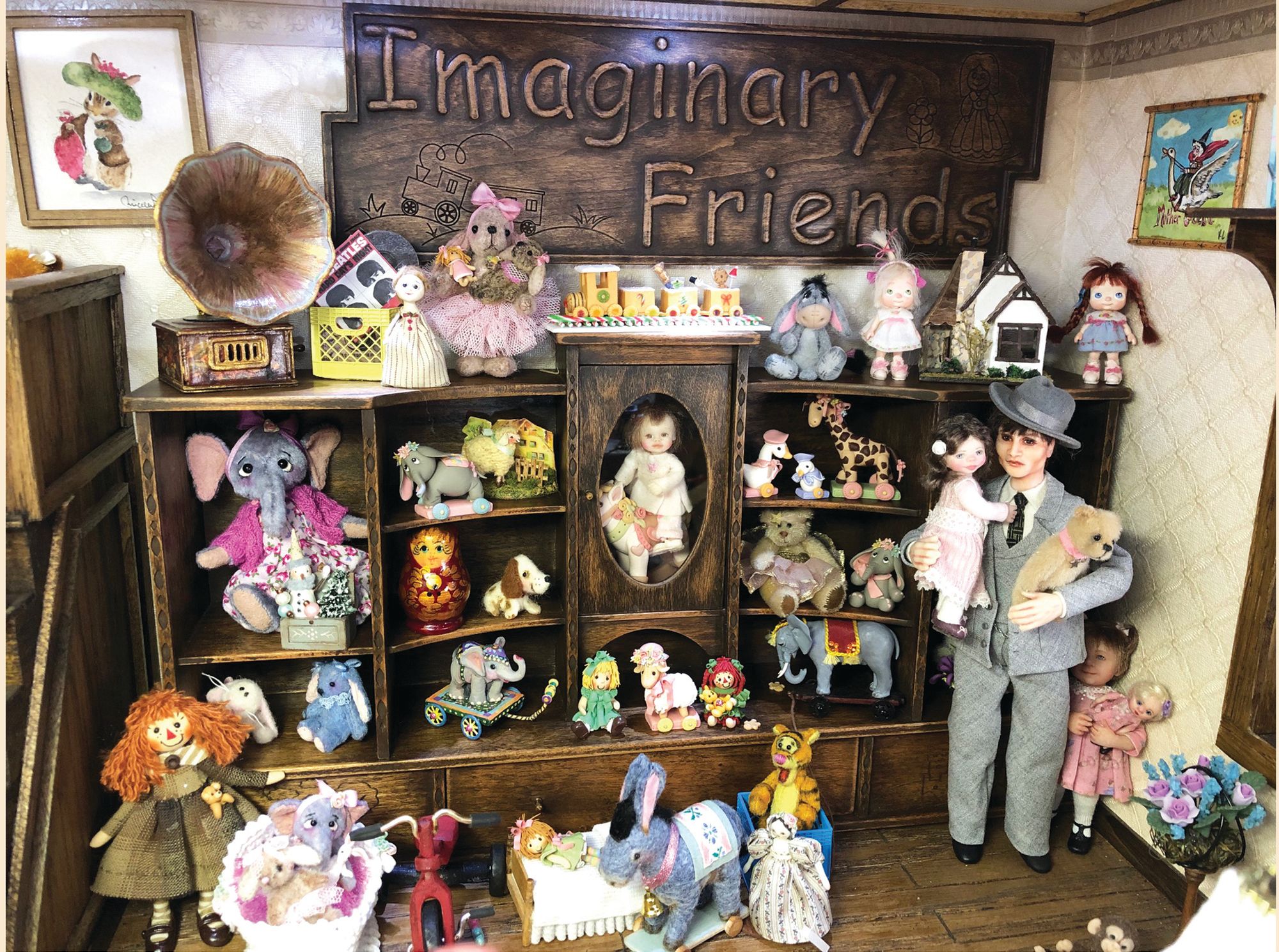 Toy shop full of imaginary friends