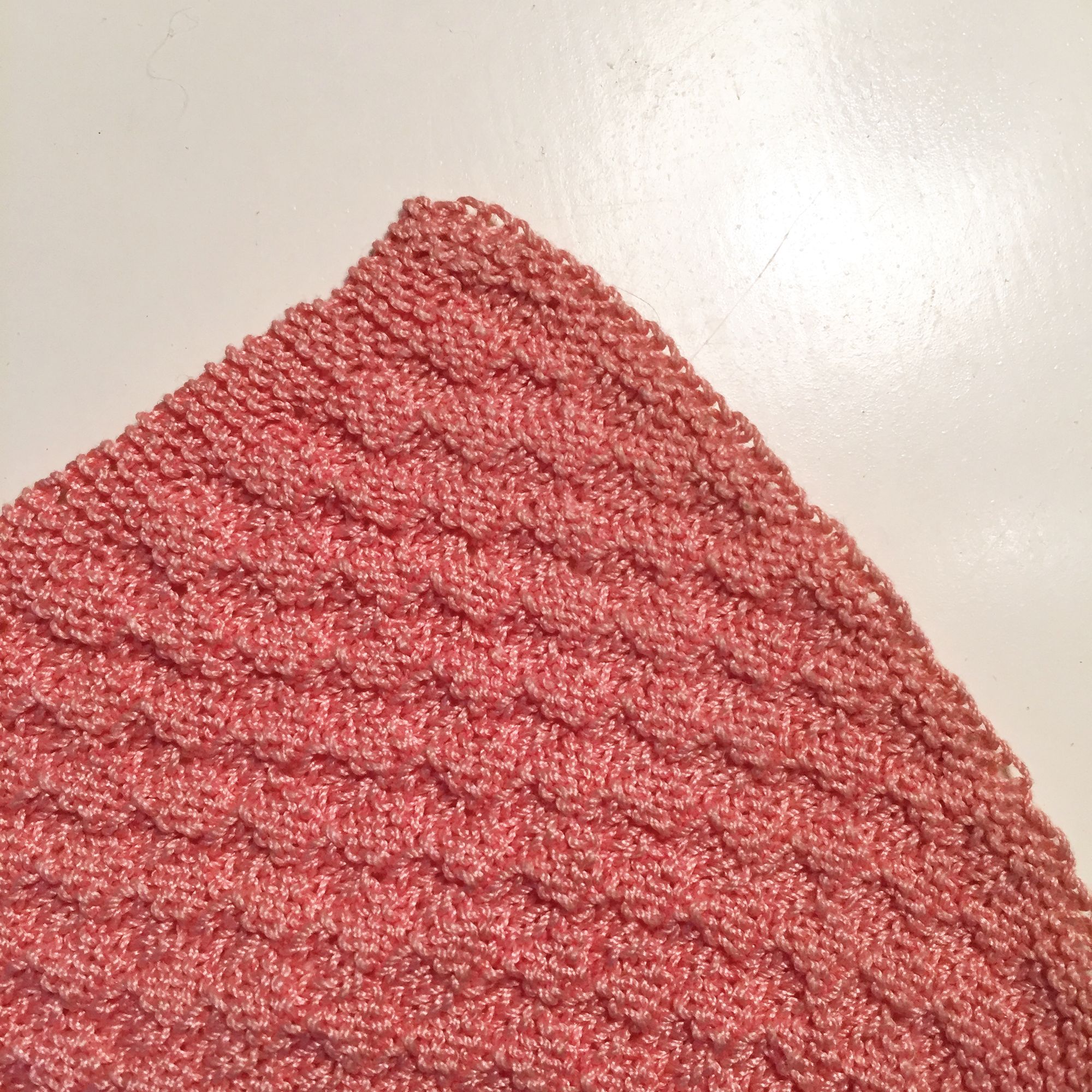 Knit a waffle weave afghan