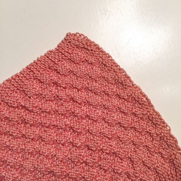 Knit a waffle weave afghan